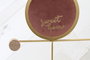 DKD Home Decor Perchero de Pared Dorado Rosa Metal Espejo Poliester 49 x 5 x 39 cm (4 Unidades)