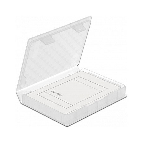 DeLOCK 18367 Caja de protección para HDD/SSD de 2.5 pulg. transparente