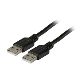 EFB Elektronik Cable USB 2.0 A-A, 1,8 m, Negro
