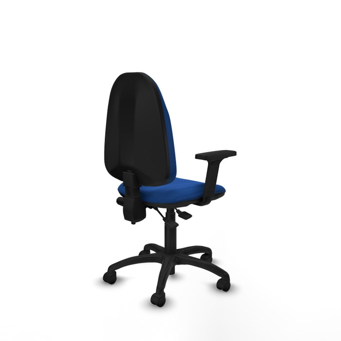PIQUERAS Y CRESPO Silla de oficina Algarra Azul con Brazos 2D