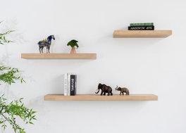 DKD Home Decor Repisa de Madera de Hevea 80x20x5