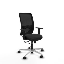 PIQUERAS Y CRESPO Silla de oficina Zulema con mecanismo Sincro/Traslack, Negro