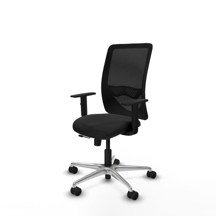 PIQUERAS Y CRESPO Silla de oficina Zulema con mecanismo Sincro/Traslack, Negro