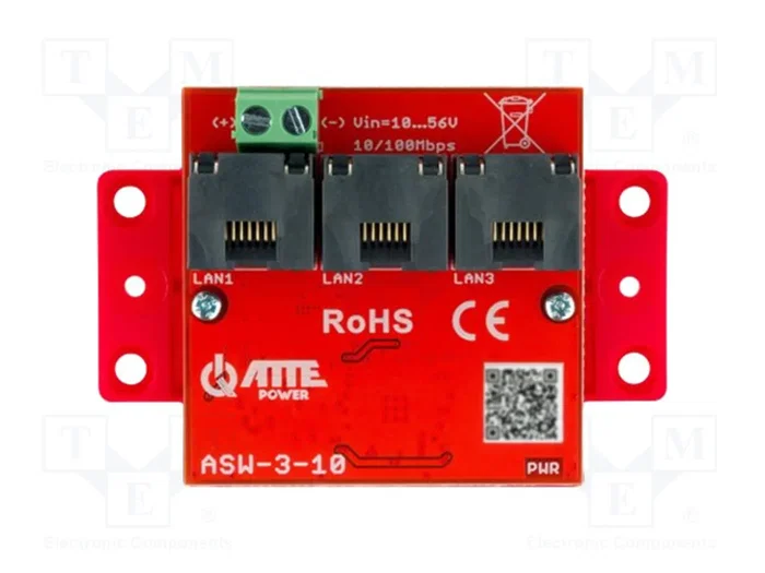 ATTE POWER ASW-3-10 Switch Ethernet de 3 puertos ATTE POWER ASW-3-10 Switch Ethernet de 3 puertos