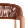 Silla Apilable Aluminio-Rattán Pe 56 X 58 X 76 cm (Set de 2)