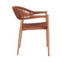 Silla Apilable Aluminio-Rattán Pe 56 X 58 X 76 cm (Set de 2)