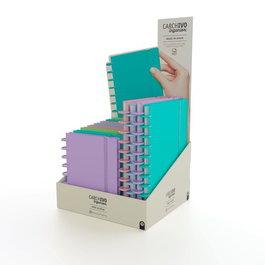 Bloc Carchivo Ingeniox Pastel Tapa Pp Foam Expositor De 12 (4 X A4 Y 8 X A5)