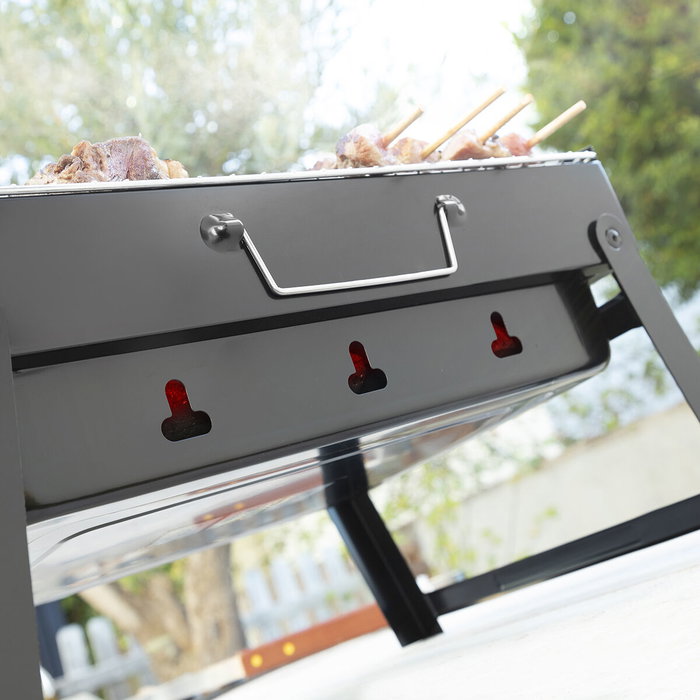 Pack de 2 Esterillas para Horno o Barbacoa y Barbacoa Plegable Portátil para Carbón InnovaGoods