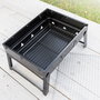 Pack de 2 Esterillas para Horno o Barbacoa y Barbacoa Plegable Portátil para Carbón InnovaGoods