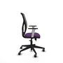 PIQUERAS Y CRESPO Silla de oficina Motilla con mecanismo Sincro/Traslack Morado y Gris