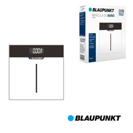 BLAUPUNKT Báscula de baño digital con indicador de temperatura y superficie de cristal extraplana