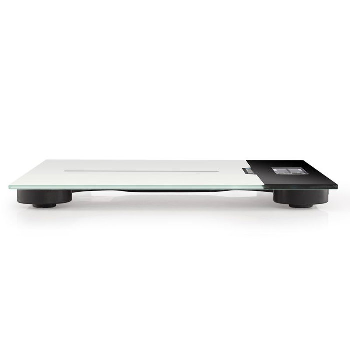 BLAUPUNKT Báscula de Baño Digital con Indicador de Temperatura y Superficie de Cristal Extraplana - Control de Peso y Salud