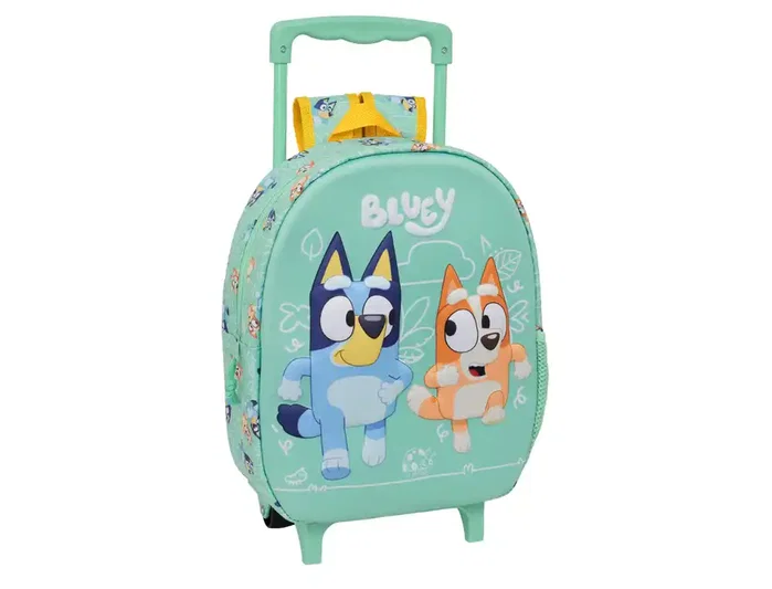 Safta Mochila 3D con Ruedas Bluey