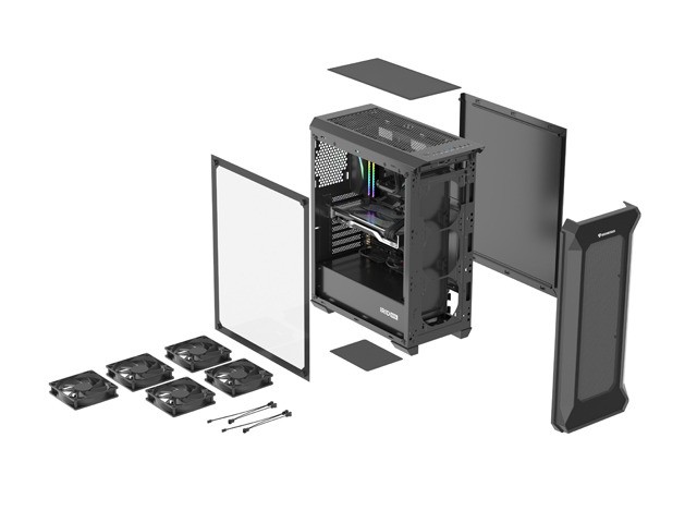 Genesis Irid 505F Caja Gaming Middle Tower Negra sin Fuente 2xUSB 3.0 Ventana 120mm Genesis Irid 505F Caja Gaming Middle Tower Negra sin Fuente 2xUSB 3.0 Ventana 120mm