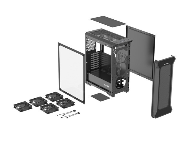 Genesis Irid 505F Caja Gaming Middle Tower Negra sin Fuente 2xUSB 3.0 Ventana 120mm Genesis Irid 505F Caja Gaming Middle Tower Negra sin Fuente 2xUSB 3.0 Ventana 120mm