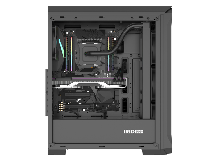 GENESIS Irid 505F Midi Tower Negro Gaming, Vidrio Templado GENESIS Irid 505F Midi Tower Negro Gaming, Vidrio Templado