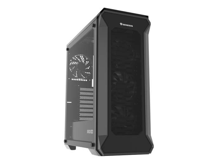 GENESIS Irid 505F Midi Tower Negro Gaming, Vidrio Templado GENESIS Irid 505F Midi Tower Negro Gaming, Vidrio Templado