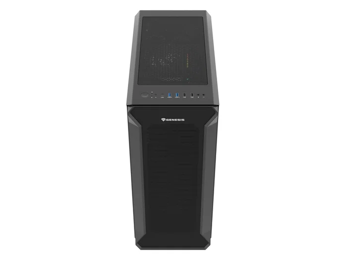 Genesis Irid 505F Caja Midi Tower Negra con Vidrio Templado
