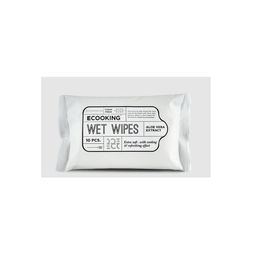 Ecooking, Extracto de Aloe Vera, Toallitas limpiadoras, Para la cara, 10 uds