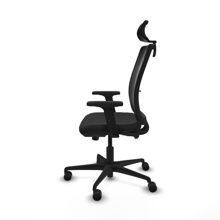 PIQUERAS Y CRESPO Silla de oficina Haches con mecanismo Sincro/Traslack en Negro