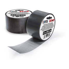 Irs Cinta Adhesiva de Fibra de Vidrio Adaptable para Reparación de Mosquiteras, Color Gris, 5 cm x 200 cm