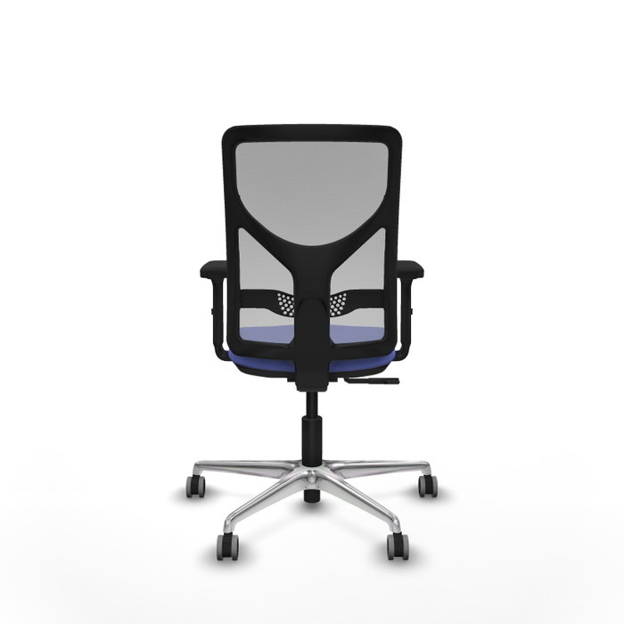 PIQUERAS Y CRESPO Silla de oficina Motilla con mecanismo Sincro, Azul claro y Gris