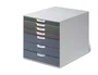 Durable Varicolor 7 Cajonera de sobremesa Gris/Multicolor