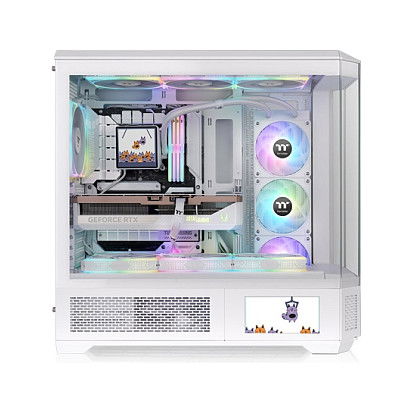 Thermaltake CA-11H-00F6WN-00 Caja de PC View 600 TG Snow White Full Tower ATX EATX micro ATX Mini-ITX Vidrio Templado Blanco