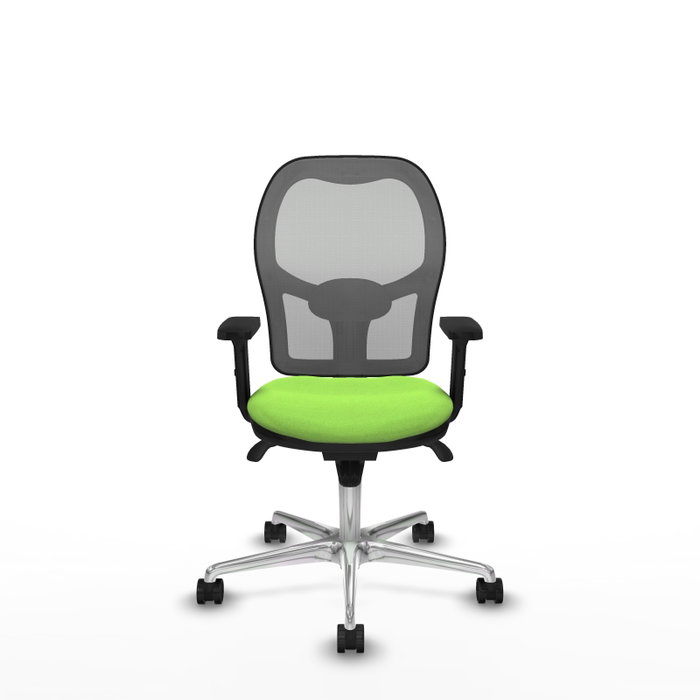 PIQUERAS Y CRESPO Silla de oficina Jorquera con mecanismo sincro, tela pistacho y malla gris PIQUERAS Y CRESPO Silla de oficina Jorquera con mecanismo sincro, tela pistacho y malla gris
