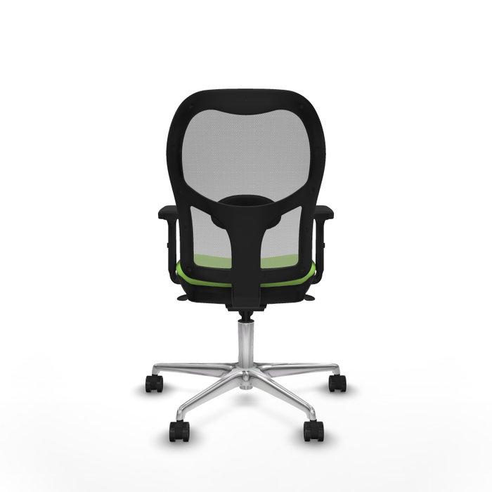 PIQUERAS Y CRESPO Silla de oficina Jorquera con mecanismo sincro, tela pistacho y malla gris PIQUERAS Y CRESPO Silla de oficina Jorquera con mecanismo sincro, tela pistacho y malla gris
