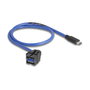 DeLOCK Módulo Keystone USB 5 Gbps USB A hembra a USB Type-C™ macho con cable 88156