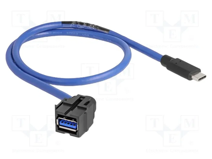 DeLOCK Módulo Keystone USB 5 Gbps USB A hembra a USB Type-C™ macho con cable 88156 DeLOCK Módulo Keystone USB 5 Gbps USB A hembra a USB Type-C™ macho con cable 88156