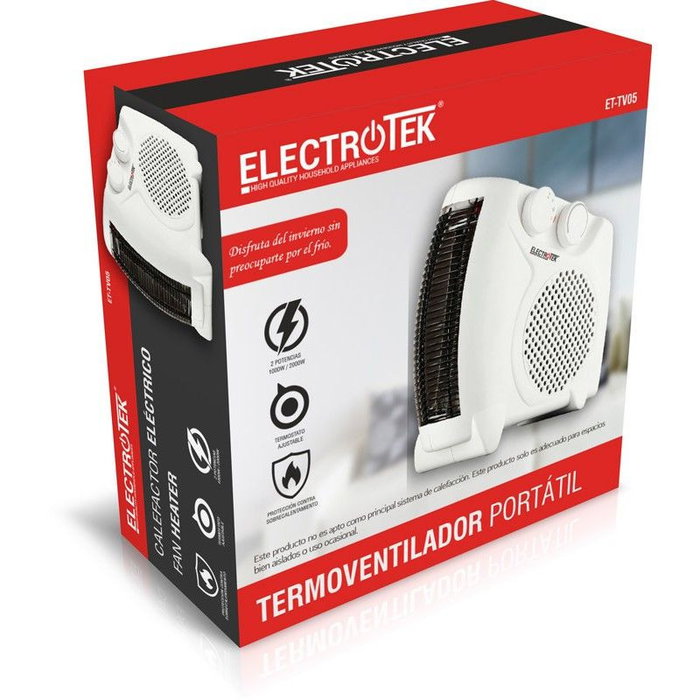 Thulos Calefactor Eléctrico ET TV05 1000W 2000W Thulos Calefactor Eléctrico ET TV05 1000W 2000W