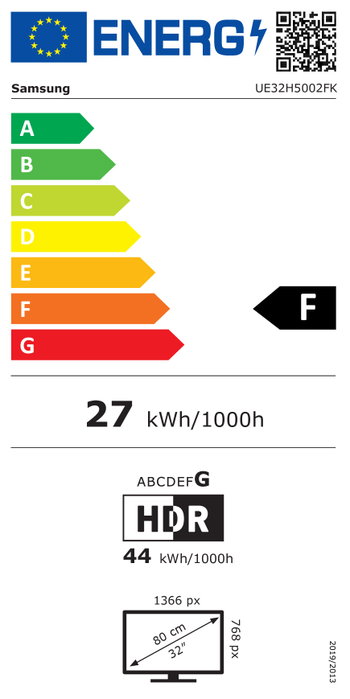 Samsung UE32H5002FKXXH Smart TV 32 pulg. HD LED Negro
