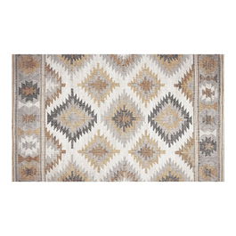 Croma Collection Alfombra Vinílica Acolchada Estampado Kilim Grises 45 x 75 cm Espuma
