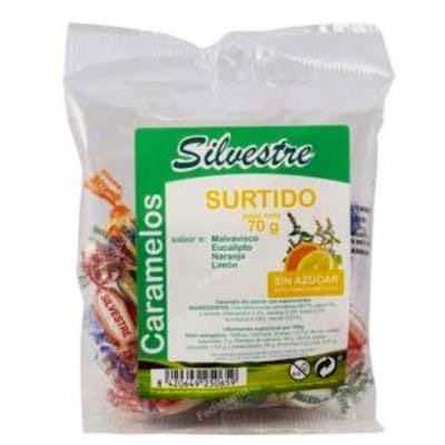 SILVESTRE Caramelos Surtidos Sin Azúcar 70 gr