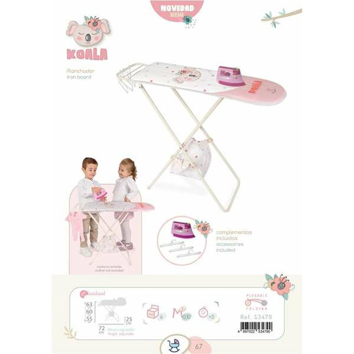 Decuevas Planchador Plegable Koala con Plancha y Perchas Decuevas Planchador Plegable Koala con Plancha y Perchas