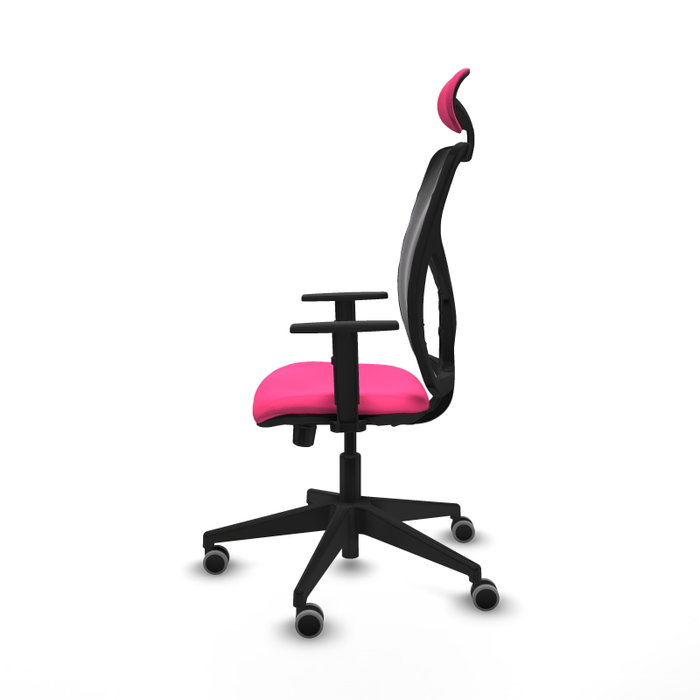 PIQUERAS Y CRESPO Silla de oficina Motilla Rosa y Negro PIQUERAS Y CRESPO Silla de oficina Motilla Rosa y Negro