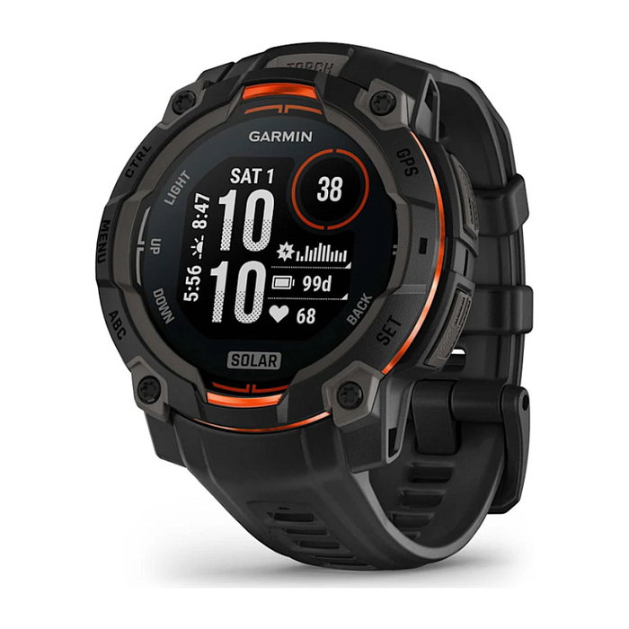 Garmin Instinct 3 Solar 45mm Negro/Naranja