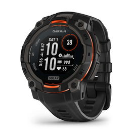 Garmin Instinct 3 Solar - Reloj Inteligente Deportivo y Outdoor, 45 mm, Negro/Naranja, Referencia 010-02934-00