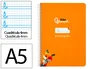 Liderpapel Cuaderno Pautaguía A5 Tapa Dura 80 Hojas Cuadro Pautado 4mm Naranja