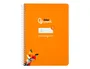 Liderpapel Cuaderno Pautaguía A5 Tapa Dura 80 Hojas Cuadro Pautado 4mm Naranja