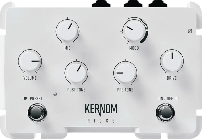 KERNOM Pedal Overdrive Ridge - Circuito Analógico con Premio Red Dot 2023, EQ Avanzado y 128 Presets Programables