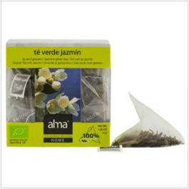 ALMA HOME Té Verde Jazmín Infusión 15 Pirámides Eco Vegan