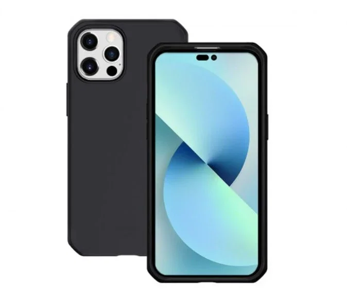 Mobilis Spectrum Funda Carcasa Rígida para iPhone 14 Pro, iPhone 13 (6.1") - Negro | Resistente a Impactos y Caídas | Plástico Reciclado