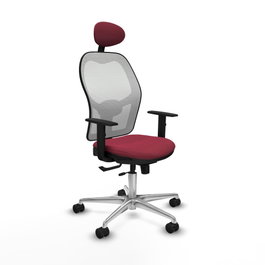 PIQUERAS Y CRESPO Silla de oficina Jorquera Granate y Blanco