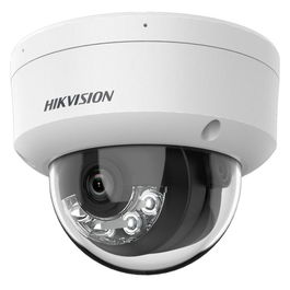 Hikvision Cámara IP Minidomo 4M AcuSense Smart Hybrid Light WDR IK10 IP67 4mm IR/Luz Blanca 30m