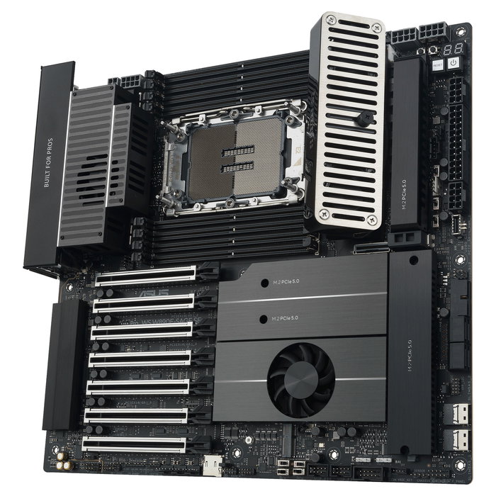 ASUS PRO WS W890E-SAGE SE Placa Base EEB Intel W890 LGA 4710-2 para Intel Xeon DDR5 ECC 8 Slots M.2 PCIe 5.0 10G Ethernet Windows 11