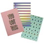 The Concept Factory Conjunto de 3 Libretas DinA5 Rainbow