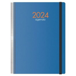 Dohe Agenda Anual Syncro Espiral 21x29.7cm Azul con Cierre de Goma 2026